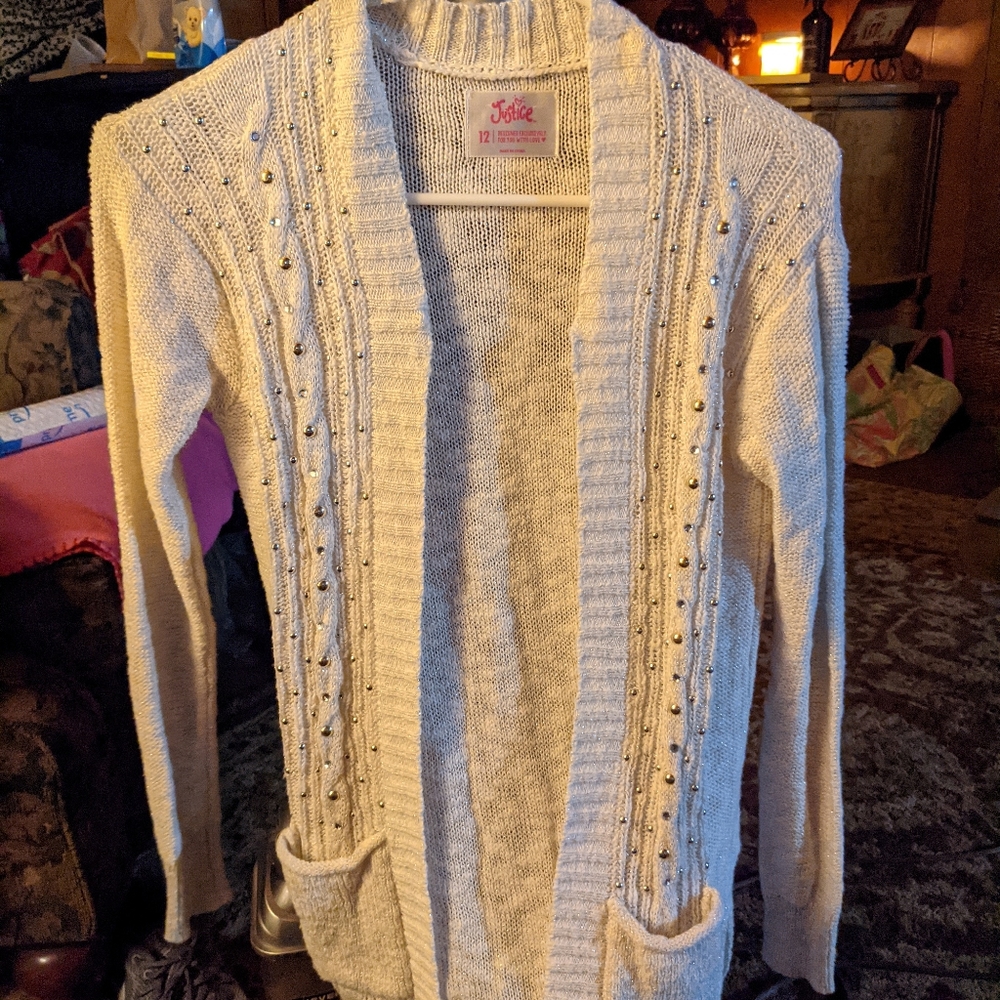 Girls size 12 Justice sweater